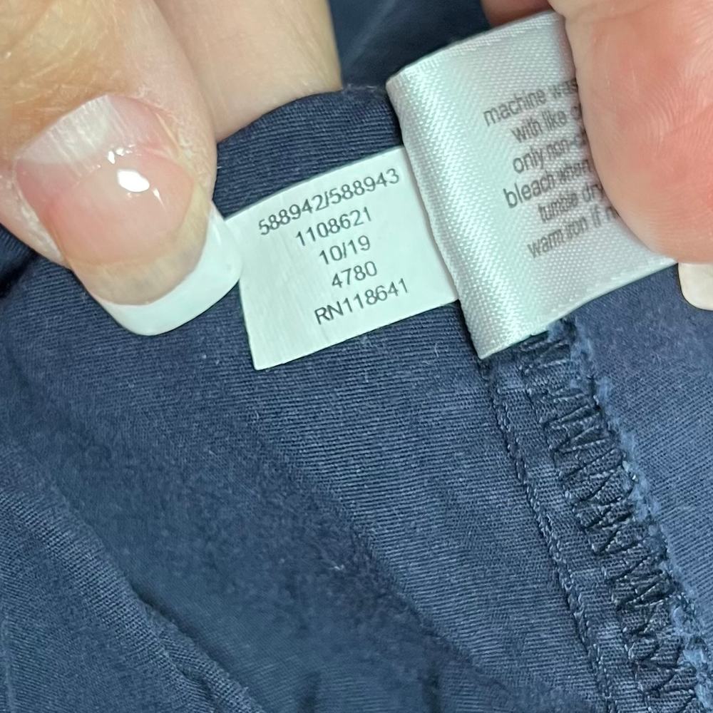Lane Bryant Blue Lurex Collared Popover Blouse Size 18 - Picture 4 of 5